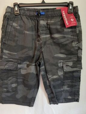 Unionbay Boys Black Camo Cargo Shorts #2266
